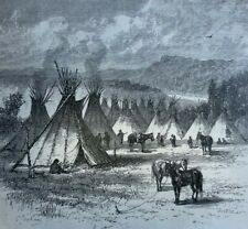 1880 Among the Arrapaho Indians illustrated picture