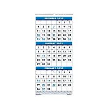 2023 Wall Calendar, Three-Month Vertical, 8 x 17 Inches, December - January (... picture