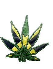 Jamaica Pot Marijuana Cannabis Green Pot Leaf 3 inch Patch NOV604 F1D31Q picture
