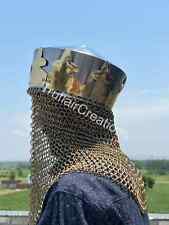 Monty Python King Arthur Royal Helmet with Chain Mail Armor Helmet picture
