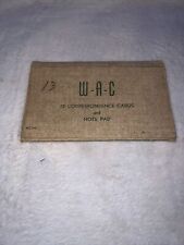 vintage Cards W-A-C 15 Correspondence cards & note pad fd87 picture