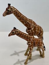 Schleich 2003 Giraffe Mother & Baby African Wildlife Animal Figure Toy Retired picture