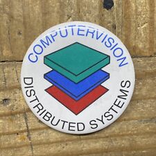 Vintage Computervision Distributed Systems Computer Pinback Button Pin Lot E picture
