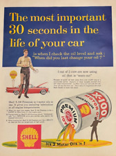1959 Shell Oil X-100 vintage print ad picture