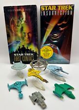 Star Trek micro machines lot 7 Space Ships & two Star Trek vhs movies  picture