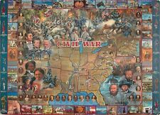 The Civil War Giant Postcard Map 8.25