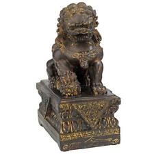 Ancient Guardian Symbol of Strength Male Lion Foo Dog Guardian Sculpture picture