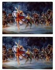 LOT OF 2 ~ Dancing Princess ~ MGM Brothers Grimm ~ art postcard sku409 picture