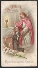 Holy card antique del Angel Custodio image pieuse estampa andachtsbild picture