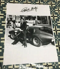 Carroll Shelby PHOTO w signature COBRA DAYTONTA COUPE GT 350 1966 FORD DEALER 4U picture
