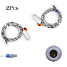 2Pcs Adult Finger Clip SpO2 Probe Pulse Oximeters Fit For CONTEC CMS6000 3M 5Pin picture