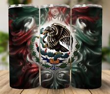 1pc New Stainless Steel 20oz Mexican Patriotic/ Mexican Flag Tumbler SkinnyCup picture