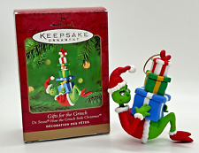Vintage 2000 Hallmark Keepsake Ornament Gifts for the Grinch Dr. Seuss picture