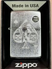 2020 Ace Of Spades Goth Design 49113 Chrome Zippo Lighter NEW picture