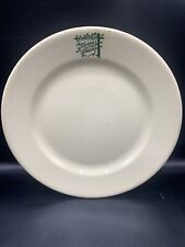 VINTAGE TAVERN ON THE GREEN NEW YORK RESTAURANT DINNER PLATES 1940'S-50'S picture