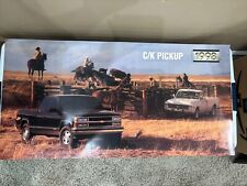 1998 Chevy Truck Dealership Poster 34x17 With 1971 Chevy Truck Or 1972 Truck picture
