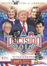 2016 Decision Political Trading Cards Blaster Box-Donald Trump, Clinton, Obama++ picture