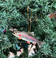 Rainbow Trout Fish Ornament, Realistic Fishing Ornament, Christmas Ornament picture