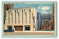 1944 WGN's Radio Studios Tribune Square Chicago Illinois IL Vintage Postcard picture
