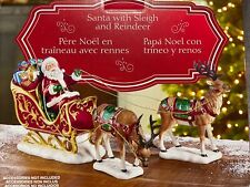 Santa In Sleigh With 2 Reindeers Christmas Decoration Costco Exclusive picture
