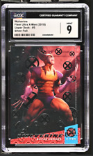Upper Deck 2018 Wolverine #5 Fleer Ultra X-Men Silver X Stamp, CGC Grade 9 picture