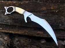 SHARDBLADE CUSTOM HAND FORGED D2 STEEL HUNTING KARAMBITE KNIFE For CAMPING picture
