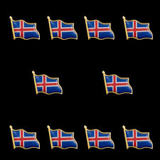 10PCS National Flag Brooch Pins Iceland Lapel Pins For Women Girls Children  picture