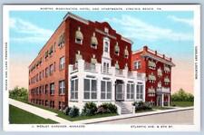 1920's VIRGINIA BEACH MARTHA WASHINGTON HOTEL APARTMENTS WESLEY GARDNER POSTCARD picture