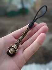 550 Paracord Knife Lanyard  multicolor with bead Samurai helmet picture