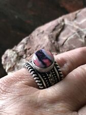 Rare Extinct Alaskan Woolly Mammoth Tooth Hand Carved “Ice Age” Ring picture