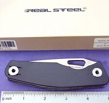 Real Steel Knife Terra Tactical Liner Lock Carbon Fiber Handles 14C28N Blade picture