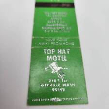 Vintage Matchbook Top Hat Motel Ritzville Washington picture