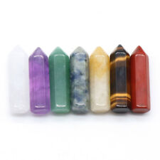7/14PCS Natural Obelisk Quartz crystal Healing Stone Meditation Therapy Tower ** picture