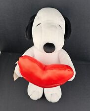 Hallmark Peanuts Snoopy Red Satin Heart Plush Toy 13