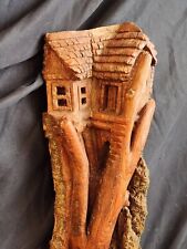 Fairy Tree House Carved Out Of Cottonwood Bark picture
