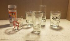 Lot of 6 Shot Glasses, Austin, Stables, Hell, Mi, Pedrini, Ron Jon, Von Dutch picture