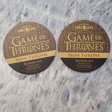 Beer Coaster Beermat Brewery OmmeGang Game of Thrones Blonde Ale New Two Sides picture