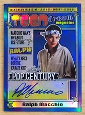 2024 Leaf Pop Century Ralph Macchio Teen Dream Sp Blue Auto #3/3 Karate Kid picture