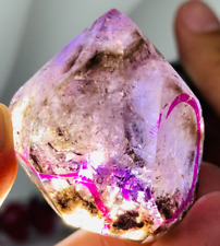 TOP 40mm Amethyst Super Seven TWO MOVE Water Bubble EnhydroQUARTZ Crystal 40g picture