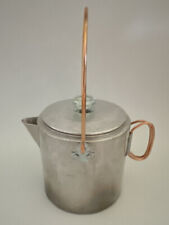 VTG Mirro 7 Cup Aluminum Percolator Coffee Pot w/Copper Bail Handle Made in USA picture