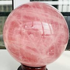 Natural Pink Rose Quartz Sphere Crystal Ball Decor Reiki Healing 4.73LB picture