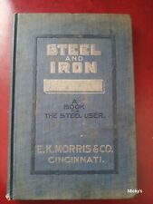 1916 Book Of Iron & Steel. A Manual For Steelwork. E.K. Morris & Co. Cincinnati picture