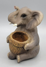 New DWK Corporation 2016 Resin Elephant Toothpick Holder Figurine picture