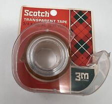 Vintage Scotch Transparent Tape 3M 3/4 300 In. Plaid NOS picture