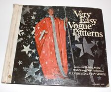 Very Easy Vogue Patterns Jan 1976 vintage store display pattern book picture