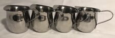 American Metalcraft Stainless Steel Creamer Cup/Pitcher made in India Lot Of 4 picture
