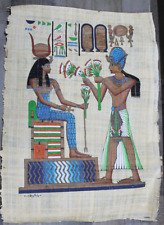 Rare Genuine Hand Painted Authentic Egyptian Papyrus 24