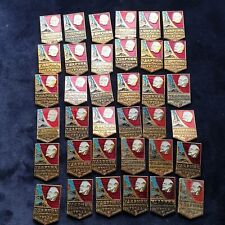 Lot of 36 badges,drummer of communist labor of the USSR.  36 ударника ком.труда. picture