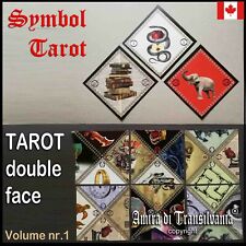 tarot card double face cards deck russian gypsy fortune telling vintage oracle  picture