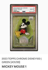 2023 Topps Chrome Disney Mickey Mouse /99 PSA 10 picture